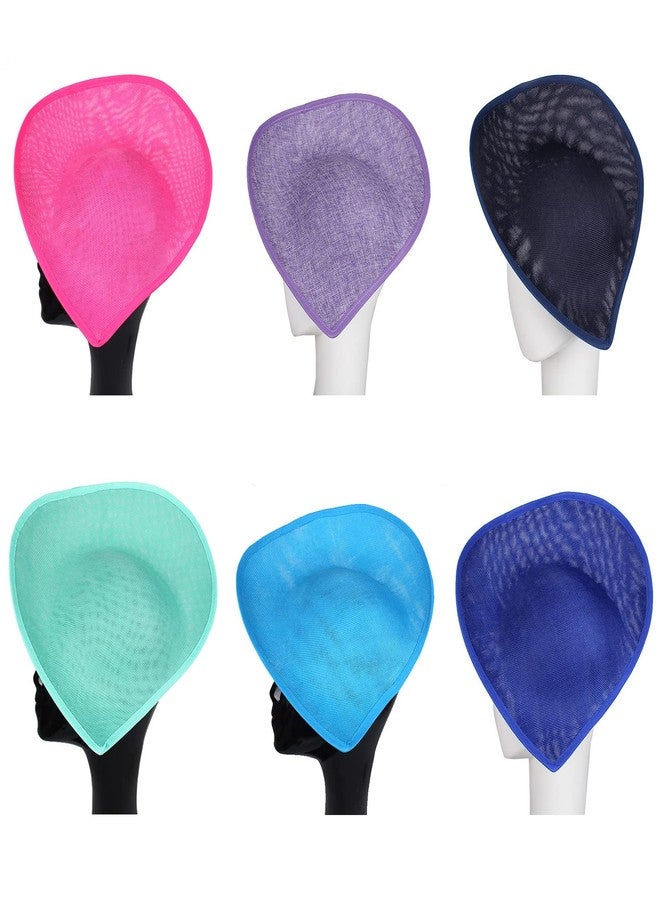 URTERYSER Hat Base DIY Saucer Sinamay Hat Base Teardrop Sinamay Saucer - 39.00 * 30.00 * 5.00CM, Red - Image 5